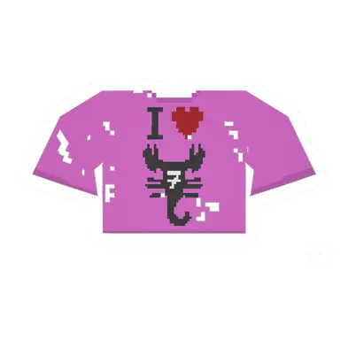 Unturned Worn Pink Scorpion-7 Tee clothing icon