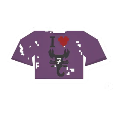 Unturned Worn Purple Scorpion-7 Tee clothing icon