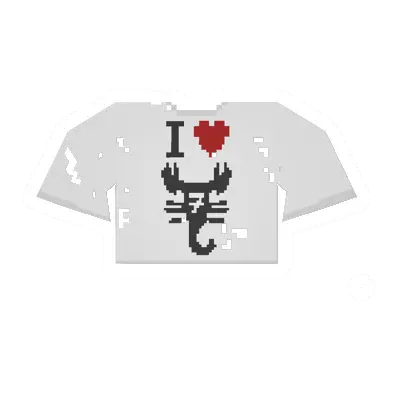 Unturned Worn White Scorpion-7 Tee clothing icon