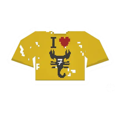 Unturned Worn Yellow Scorpion-7 Tee clothing icon