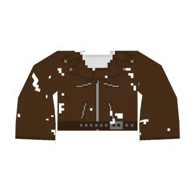 Unturned Worn Brown Biker Jacket clothing icon