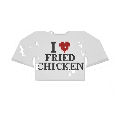 Unturned Worn Fried Chicken Tee clothing icon