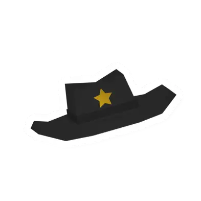 Unturned Black Sheriff Hat clothing icon