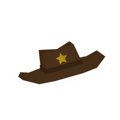 Unturned Brown Sheriff Hat clothing icon