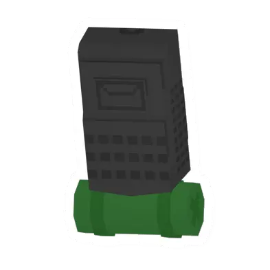 Unturned Black Hiking Pack (Green Bedroll) item icon