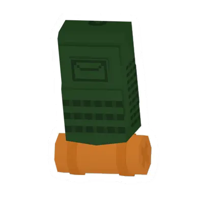 Unturned Green Hiking Pack (Orange Bedroll) backpack icon