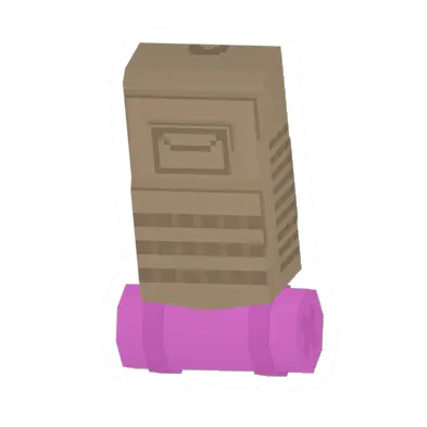 Unturned Tan Hiking Pack (Pink Bedroll) backpack icon