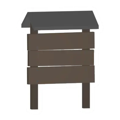 Unturned Locked Maple Town Sign barricade icon