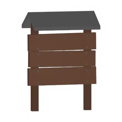 Unturned Locked Pine Town Sign barricade icon