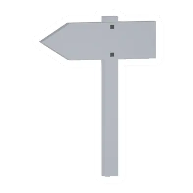 Unturned Locked Poplar Sign Post barricade icon