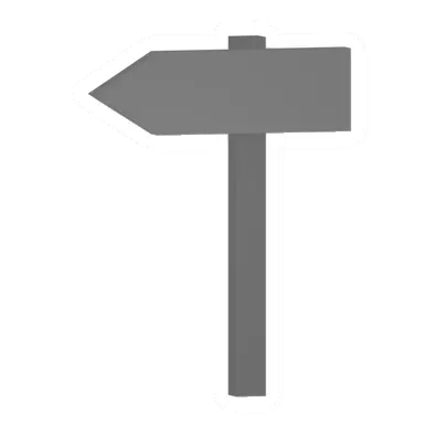Unturned Locked Iron Sign Post barricade icon