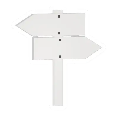 Unturned Locked Birch Double Sign Post barricade icon