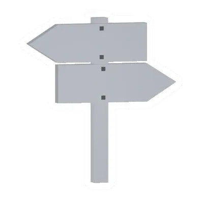 Unturned Locked Poplar Double Sign Post barricade icon