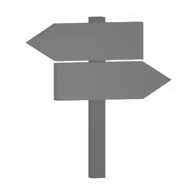Unturned Locked Iron Double Sign Post barricade icon