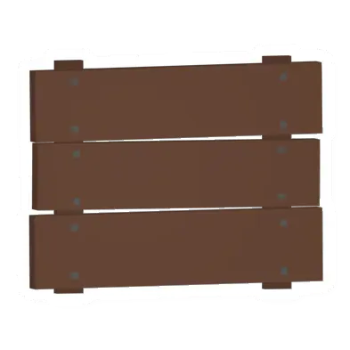 Unturned Locked Pine Wall Sign barricade icon