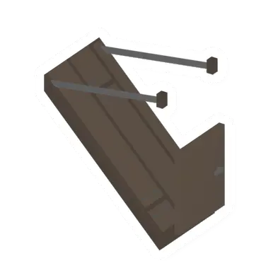 Unturned Locked Maple Short Drawbridge barricade icon