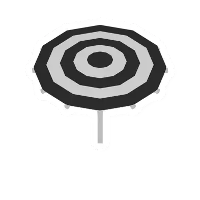 Unturned Black Decorative Umbrella barricade icon