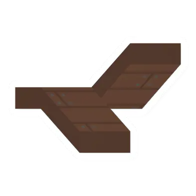 Unturned Pine U Stairs (Left) barricade icon