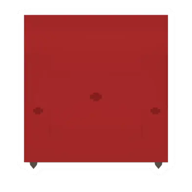 Unturned Red Square Couch storage icon