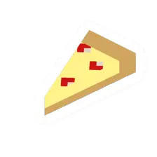 Unturned Red Mushroom Pizza Slice food icon
