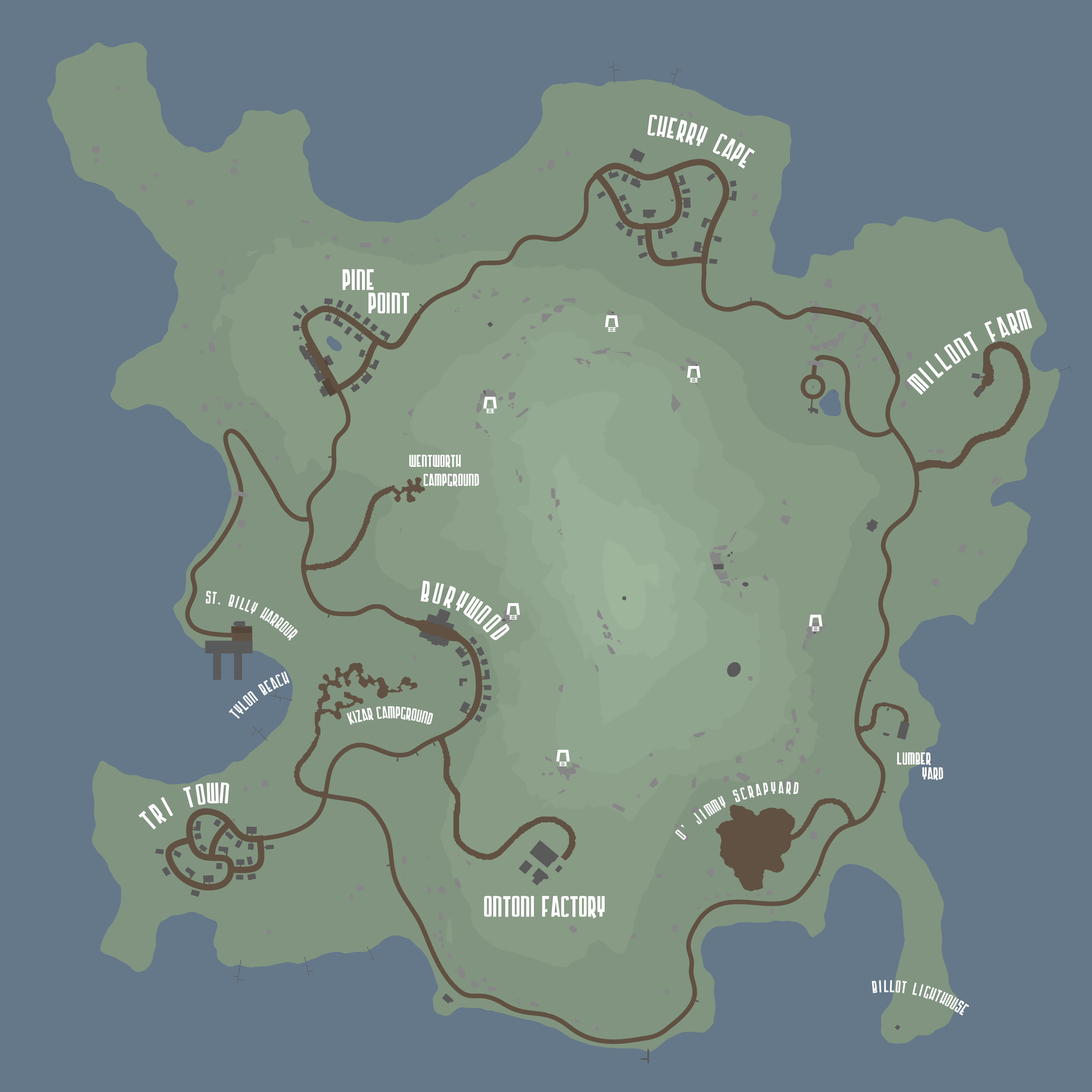 Buak Buak map chart