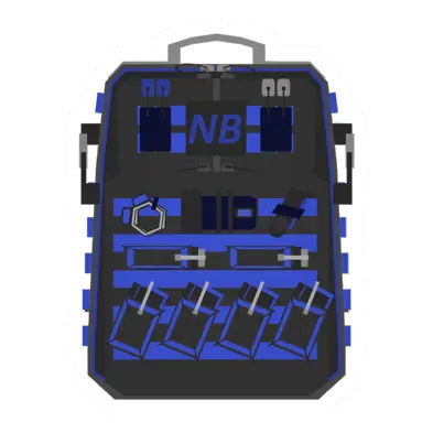 Unturned Neon Blue Backpack backpack icon