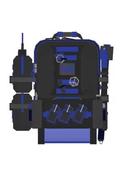 Unturned Advanced Neon Blue Backpack backpack icon
