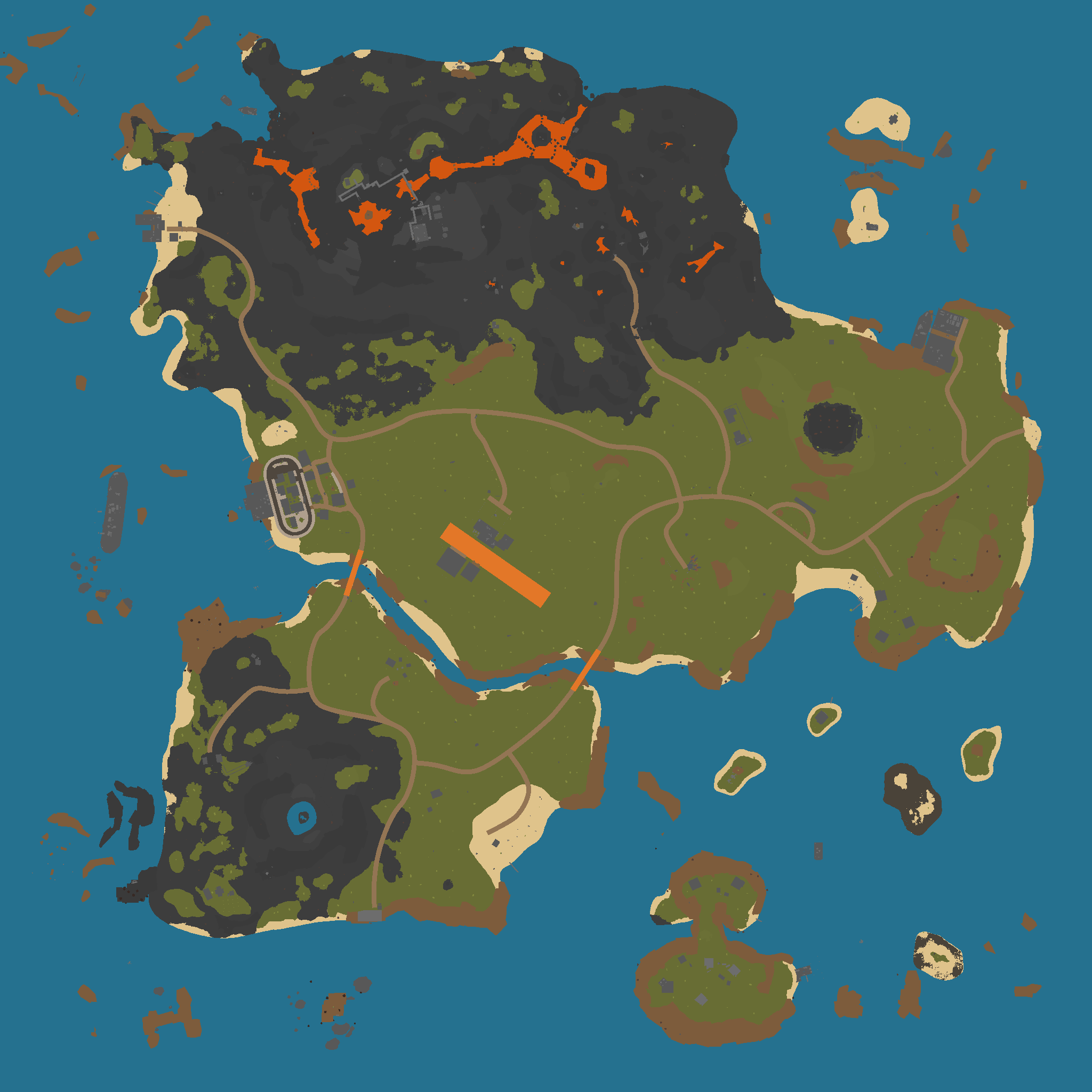 Easter Island map chart