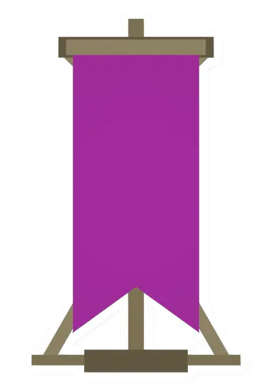 Unturned Magenta Claim Banner barricade icon