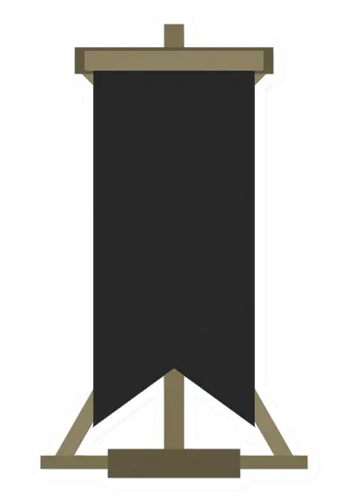 Unturned Black Claim Banner barricade icon