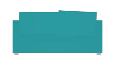 Unturned Cyan Couch barricade icon