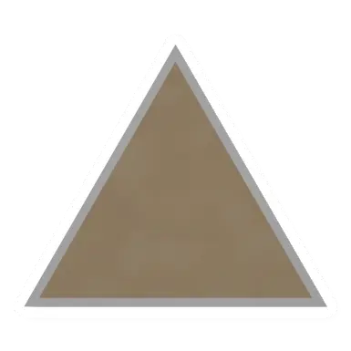 Unturned Triangular Metal Roof Planter barricade icon