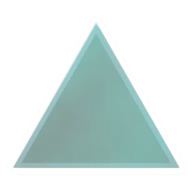 Unturned Crystalized Triangular Metal Roof Planter barricade icon