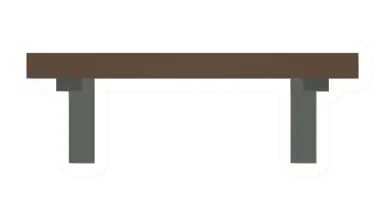 Unturned Pine Bench barricade icon