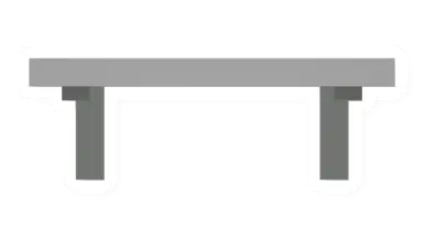 Unturned Metal Bench barricade icon