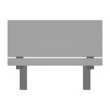 Unturned Metal Park Bench barricade icon