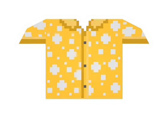Unturned Yellow Buttoned Shirt clothing icon