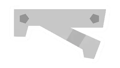 Unturned 3D Printed Horizontal Grip (White) item icon