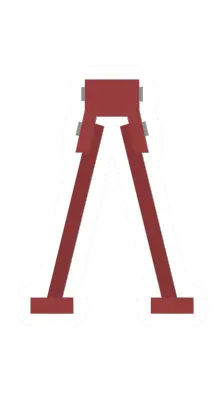 Unturned 3D Printed Bipod (Red) item icon
