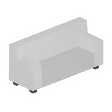Unturned White Couch barricade icon