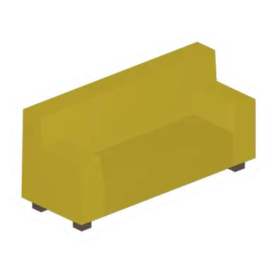 Unturned Yellow Couch barricade icon