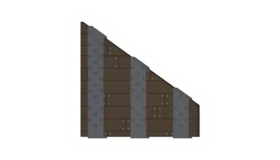 Unturned Reinforced Ramp Wall barricade icon