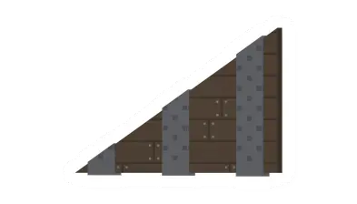 Unturned Reinforced Short Ramp Wall barricade icon