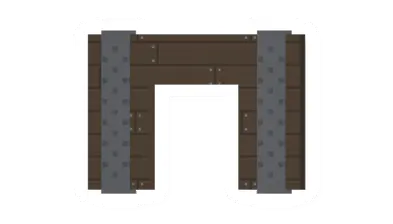 Unturned Reinforced Center Doorway barricade icon