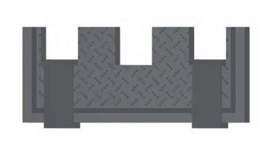 Unturned Metal Slotted Rampart barricade icon