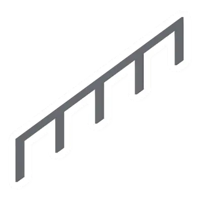 Unturned Metal Ramp Railing barricade icon