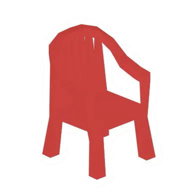 Unturned Plastic Chair (Red) barricade icon