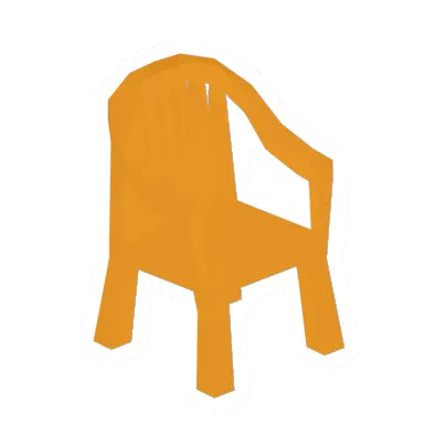 Unturned Plastic Chair (Orange) barricade icon