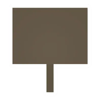 Unturned Wooden Sign barricade icon