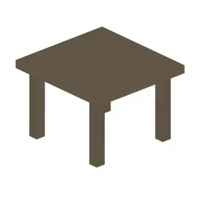 Unturned Wooden Square Table barricade icon